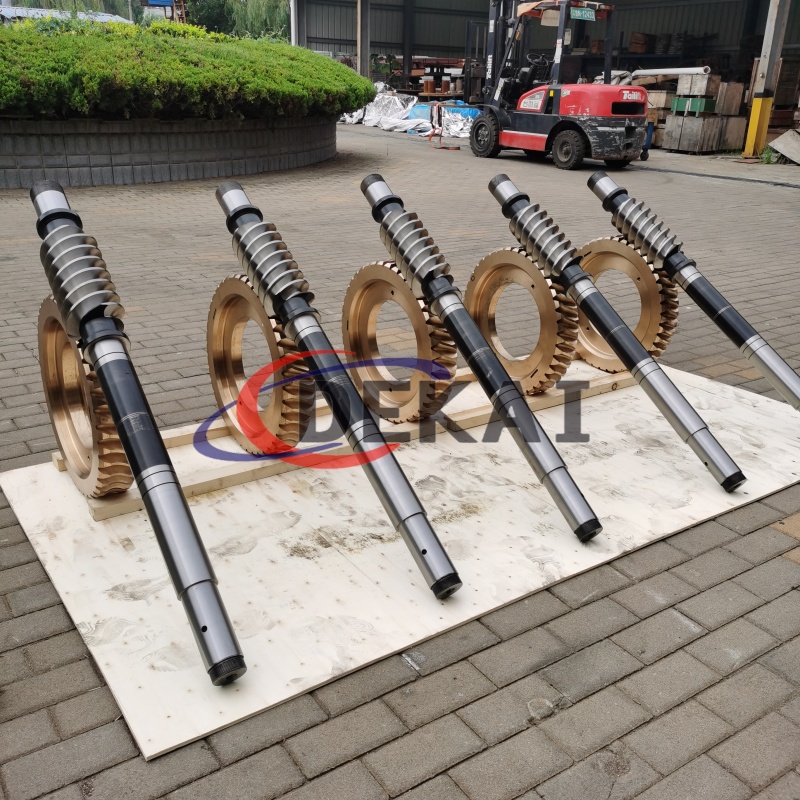 330磨切機專用蝸輪蝸桿減速機圓弧圓柱德凱生產制造